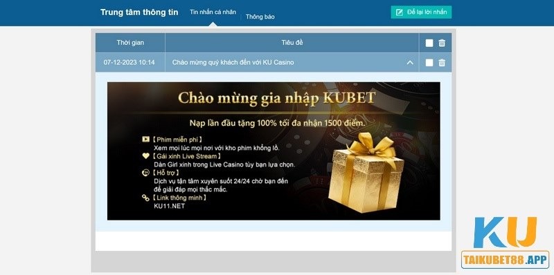 Link đăng nhập nhà cái Kubet